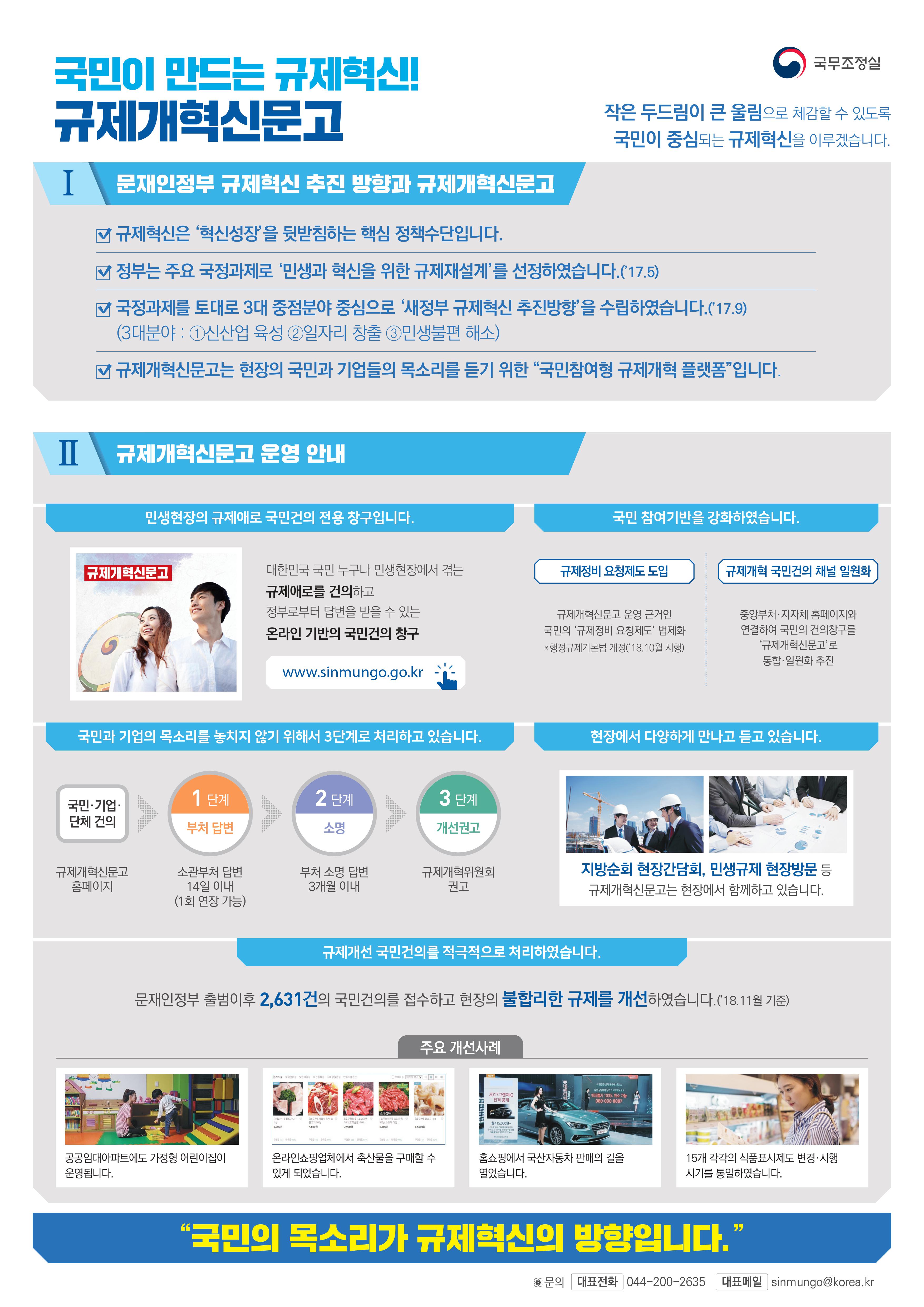 규제개혁 신문고 대국민 홍보